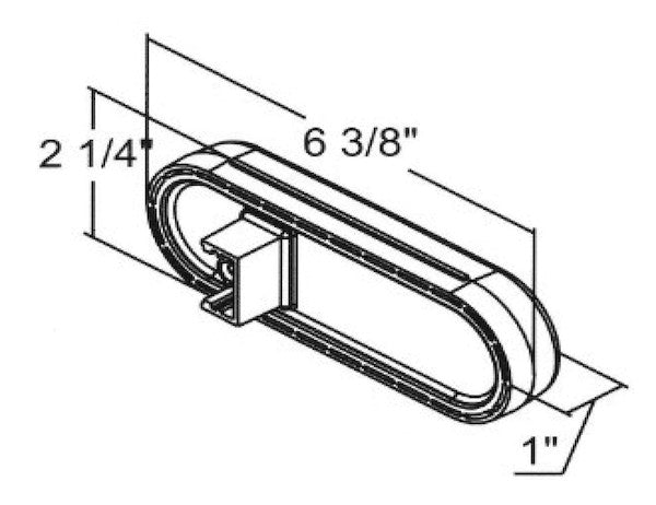 6" Oval Stop/Turn/Tail Light